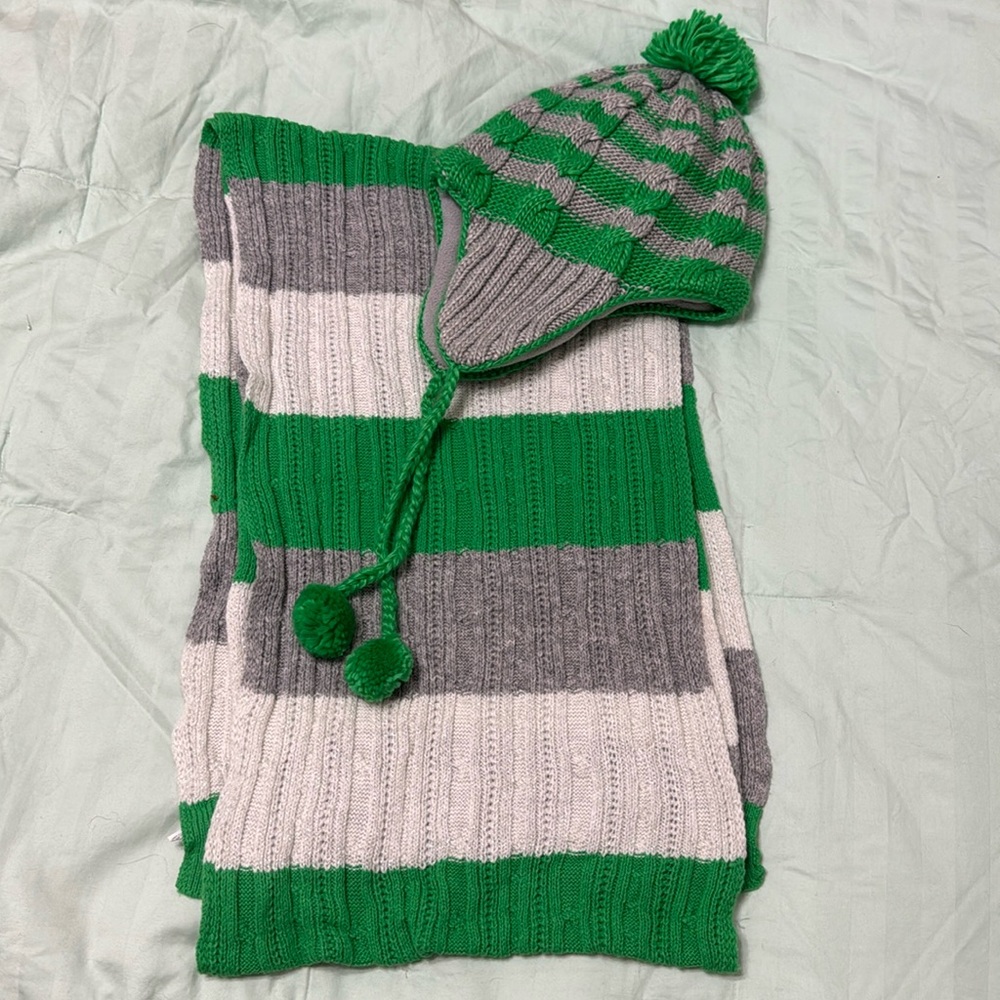 Scarf and hat combo